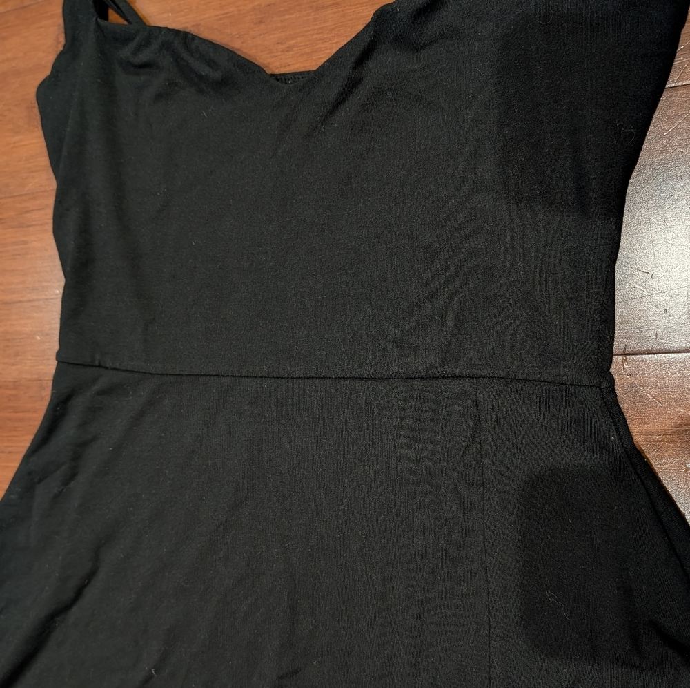 Oh Polly Jolie Sweetheart Split Mini Dress - Black, Size US 8 LBD - Picture 12 of 12